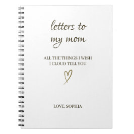 Letters to My Mom – Personalized Letter Notizblock
