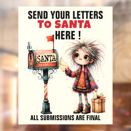 LETTERS TO SANTA - Do Read ... Fensteraufkleber