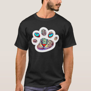 LetterTrunk Katzenpfote mit süßem Katzengesicht un T-Shirt