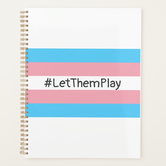 #Let'ThemPlay Drapeau Transgenre Athlètes (Devant)