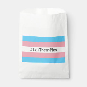 #LetThemPlay Transgender Athleten - Trans-Flagge Geschenktütchen
