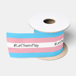 #LetThemPlay Transgender Athleten - Trans-Flagge Satinband