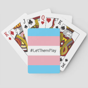 #LetThemPlay Transgender Athleten - Trans-Flagge Spielkarten