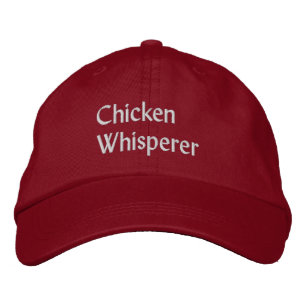 Letting Chicken Whisperer in Weiß Bestickte Baseballkappe