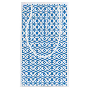 Lettisch-blaue und weiße Stammeskunst Kleine Geschenktüte