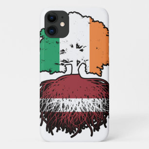 Lettisch Irish Ireland Tree Roots Flag Case-Mate iPhone Hülle