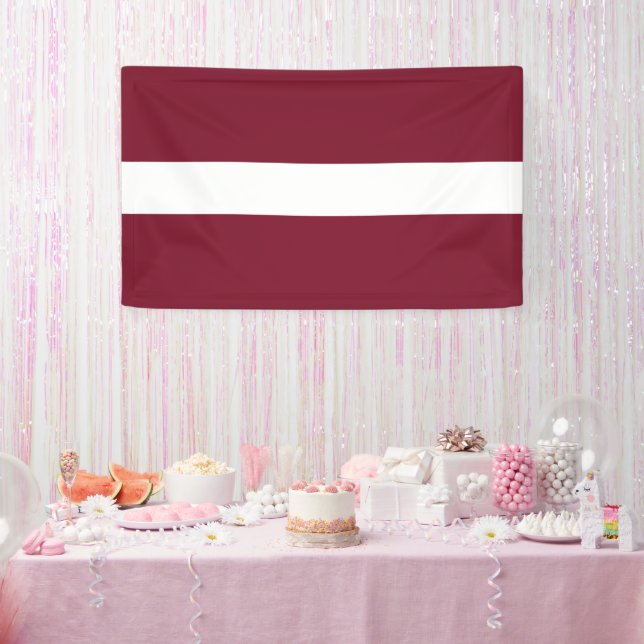 Lettische Flagge Banner (Party)
