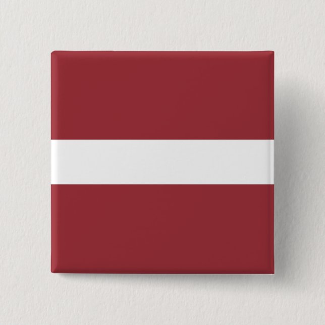 Lettische Flagge Button (Vorderseite)