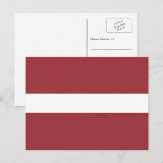 Lettische Flagge, Flagge Postkarte