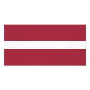 Lettische Flagge Fotodruck