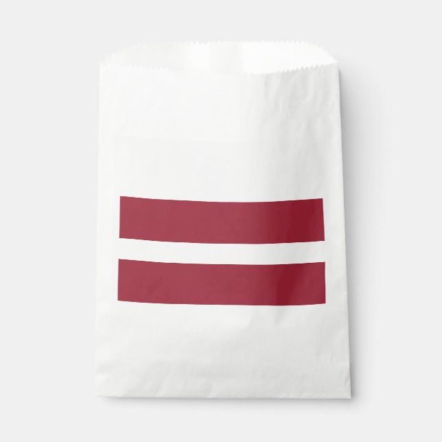 Lettische Flagge Geschenktütchen (Vorderseite)