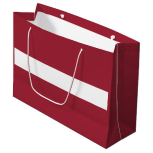 Lettische Flagge Große Geschenktüte