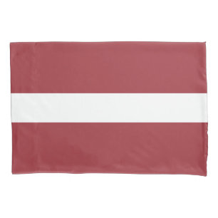 Lettische Flagge (Lettland) Kissenbezug