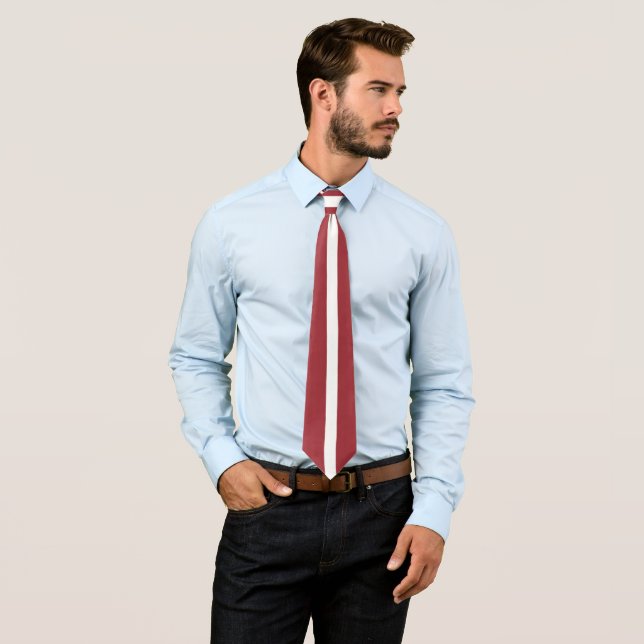 Lettische Flagge (Lettland) Krawatte (Beispiel)