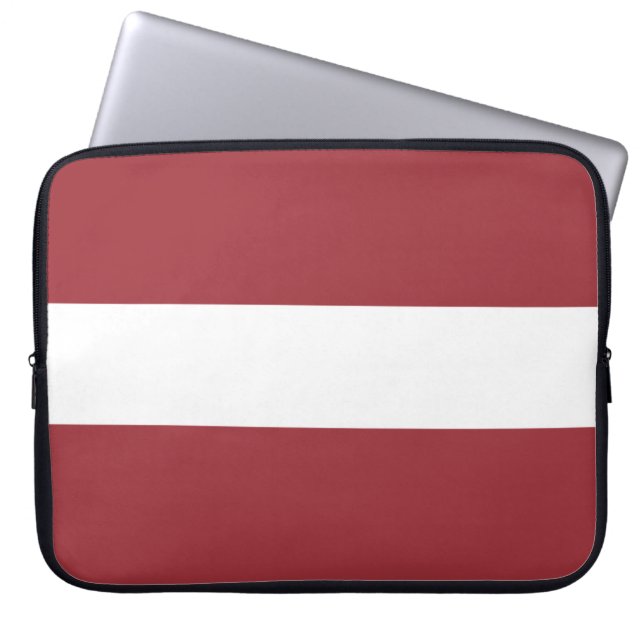 Lettische Flagge (Lettland) Laptopschutzhülle (Vorderseite)