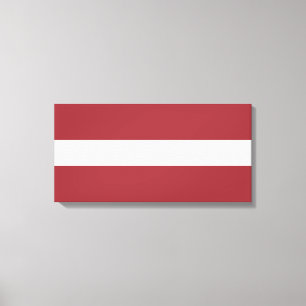 Lettische Flagge (Lettland) Leinwanddruck