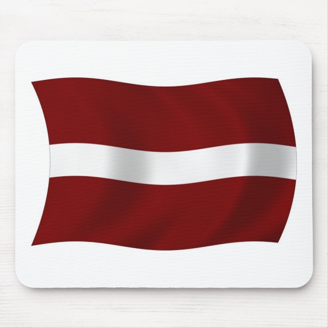 Lettische Flagge Mousepad (Vorne)
