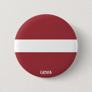 Lettische Flagge Niedlich Patriotisch Button
