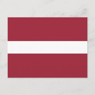 Lettische Flagge Postkarte