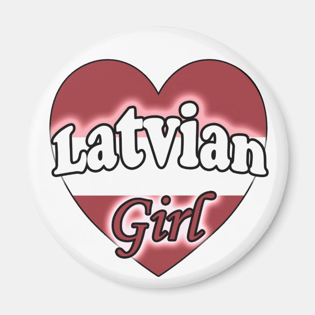 Lettische Girl Magnet (Vorne)