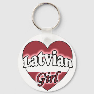 Lettische Girl Schlüsselanhänger