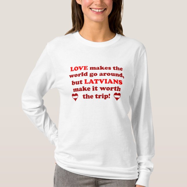 Lettische Liebe T-Shirt (Vorderseite)