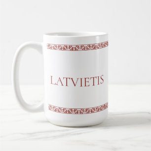 Lettische Ornamente Kaffeetasse