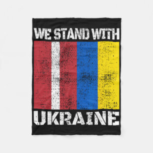 Lettische Unterstützung Ukrainisch Wir stehen mit Fleecedecke