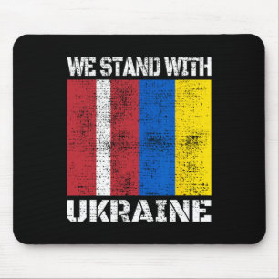 Lettische Unterstützung Ukrainisch Wir stehen mit Mousepad