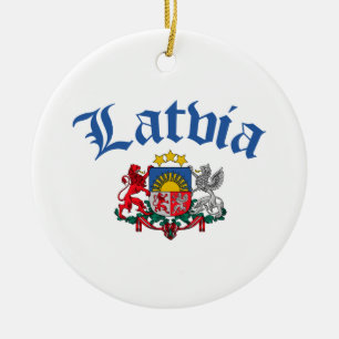 lettische Wappen Keramik Ornament
