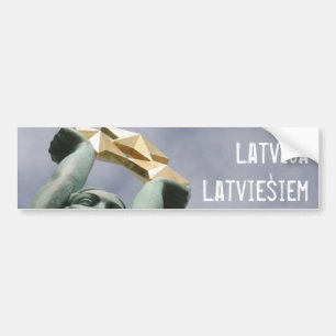 Lettischer Freiheits-Autoaufkleber Autoaufkleber