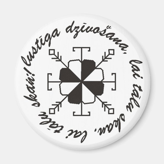 Lettischer Magnet (Vorne)