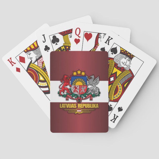 Lettischer Stolz Spielkarten (Rückseite)