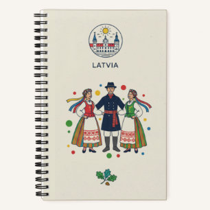 Lettisches Erbe- und Volkstanz-Fotoarchiv-Journal Notizbuch