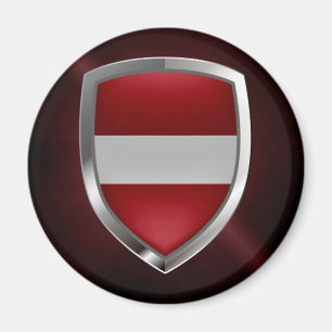 Lettisches MetallEmblem Magnet