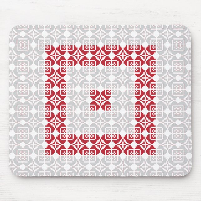 Lettisches Morning SUN geometrisches Muster I Mousepad (Vorne)
