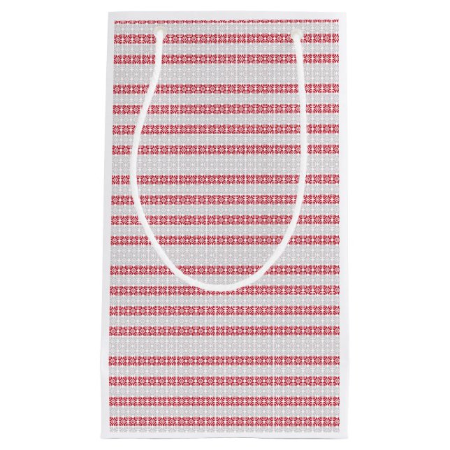 Lettisches Morning SUN geometrisches Muster II Kleine Geschenktüte (Vorderseite)