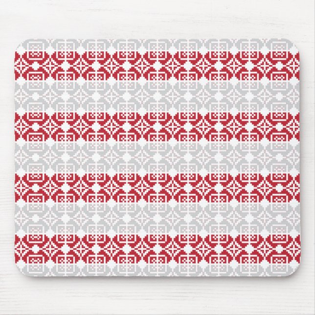 Lettisches Morning SUN geometrisches Muster II Mousepad (Vorne)