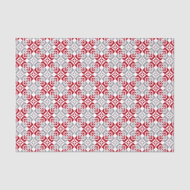 Lettisches Morning SUN geometrisches Muster III Seidenpapier (Vorderseite)