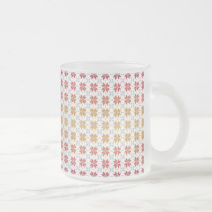Lettisches Morning SUN geometrisches Muster IV Mattglastasse