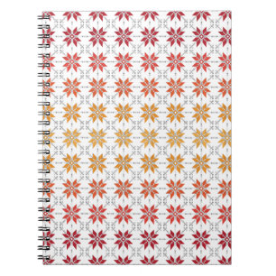 Lettisches Morning SUN geometrisches Muster IV Notizblock