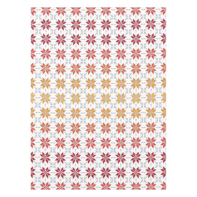 Lettisches Morning SUN geometrisches Muster IV Tischdecke (Vorderseite)