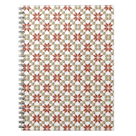 Lettisches Morning SUN geometrisches Muster IX Notizblock