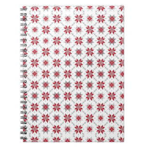 Lettisches Morning SUN geometrisches Muster V Notizblock