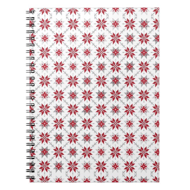 Lettisches Morning SUN geometrisches Muster V Notizblock (Vorderseite)