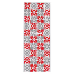 Lettisches Morning SUN geometrisches Muster VI Geschenktüte Für Weinflaschen