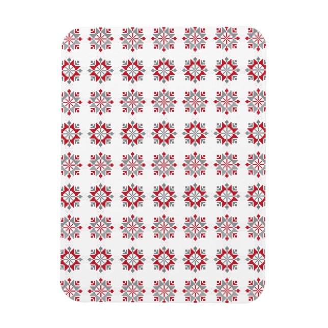 Lettisches Morning SUN geometrisches Muster VII Magnet (Vertikal)