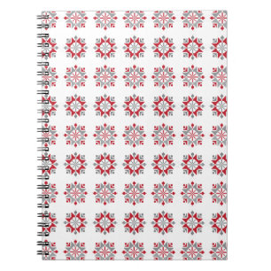 Lettisches Morning SUN geometrisches Muster VII Notizblock