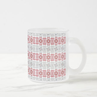 Lettisches Morning SUN geometrisches Muster VIII Mattglastasse