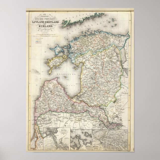 Lettland, Estland Poster (Vorne)